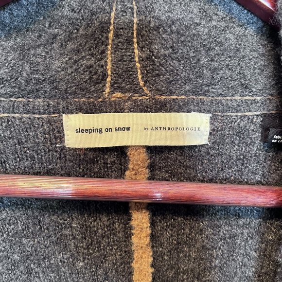 Anthro Sleeping on Snow Hygee Long Sleeve Open Front Cardigan Sweater SZ M/L - Picture 5 of 10
